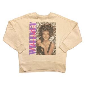 Tan Whitney - Licensed Ladies Band Soft Fleece Long Sleeve Crewneck Graphic Swea